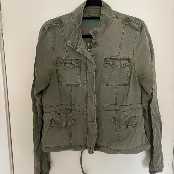 Aeropostale Jackets & Blazers - Aeropostale green army jacket size large